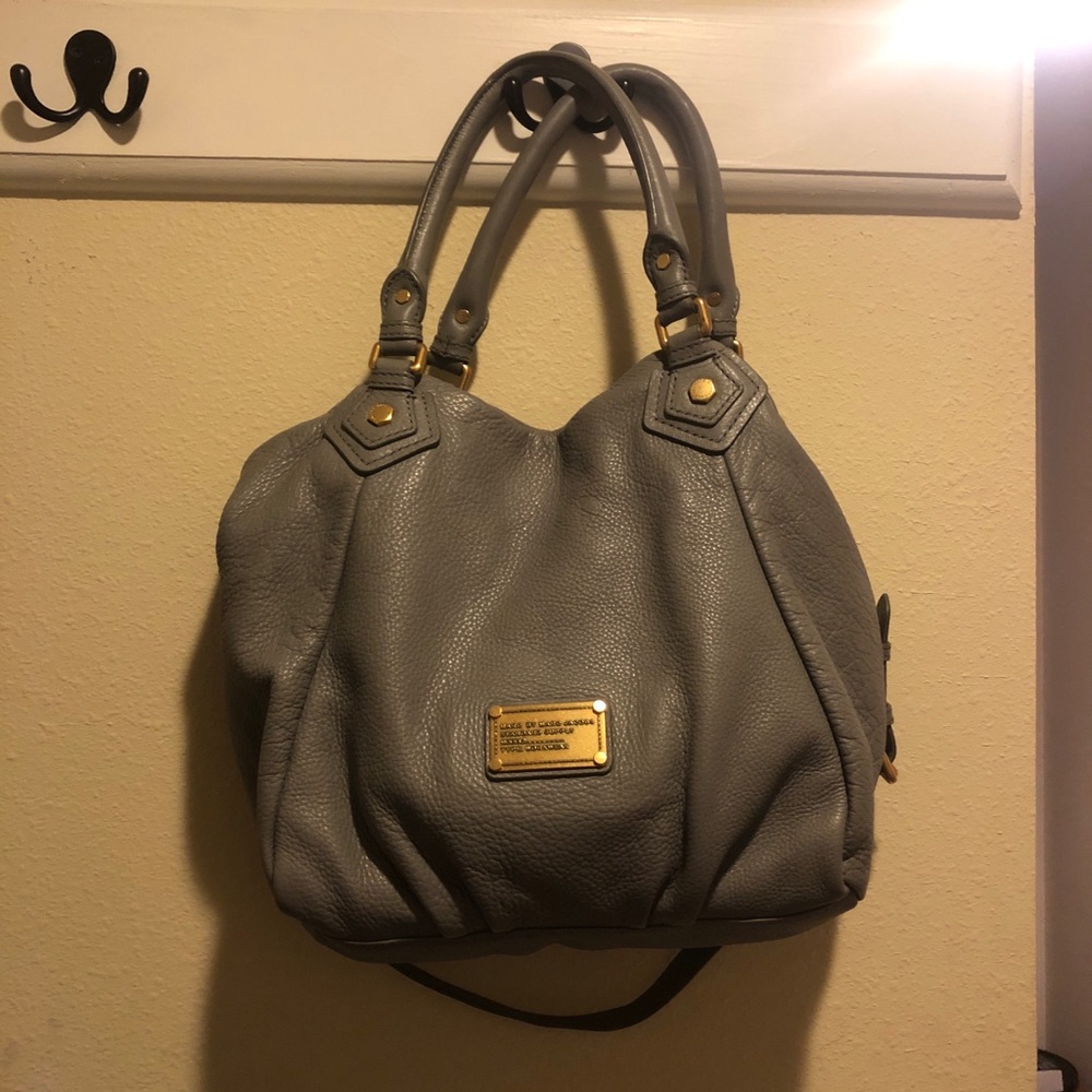 Gray Marc Jacobs Handbag with Detachable Strap